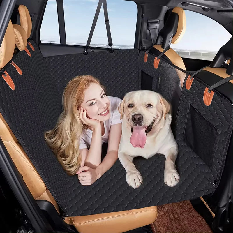 Waterproof Dog Car Seat Cover, Back Seat Bed