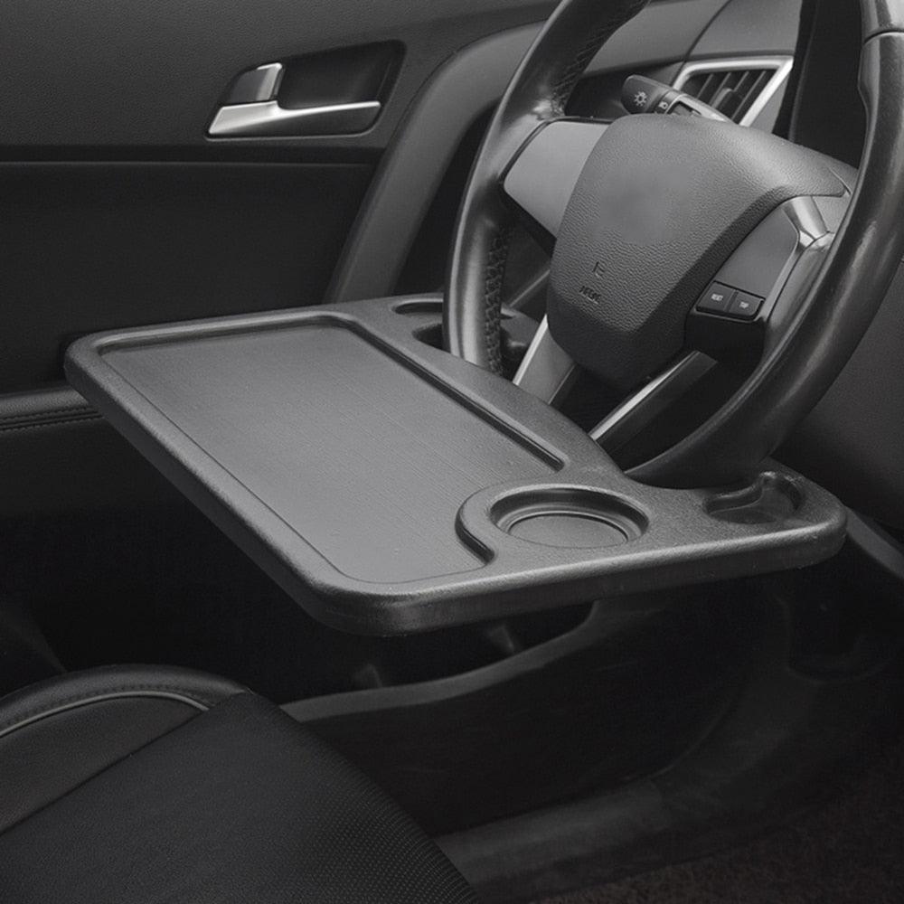 Car Steering Wheel Desk & Seat Tray - Portable Laptop & Eating Table