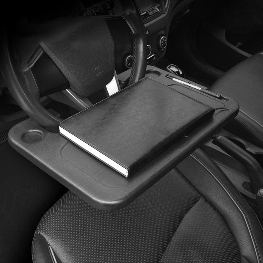 Car Steering Wheel Desk & Seat Tray - Portable Laptop & Eating Table
