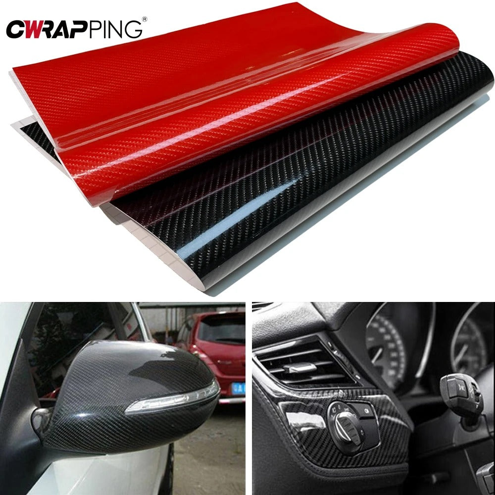 High Glossy Carbon Fiber Wrapping For Car